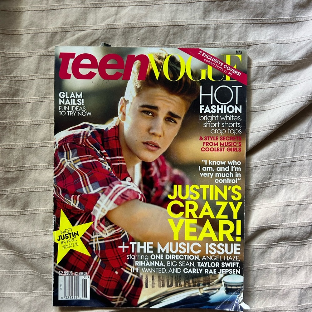 Justin Bieber 2013 Teen Vogue Magazine